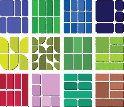 mínimo bento inspirado diseño estructuras Perfecto para limpiar visuales vector