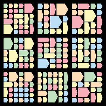 Crisp chevron arrow graphics suitable for elegant digital layout compositions vector