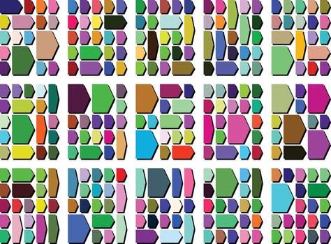 Clean arrow chevron assets perfect for structured modern layout concepts vector