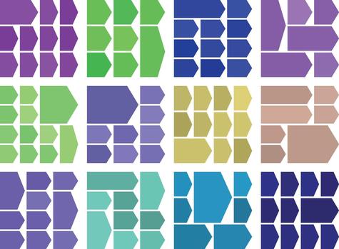 Clever chevron arrow elements ideal for elegant structured UI compositions vector