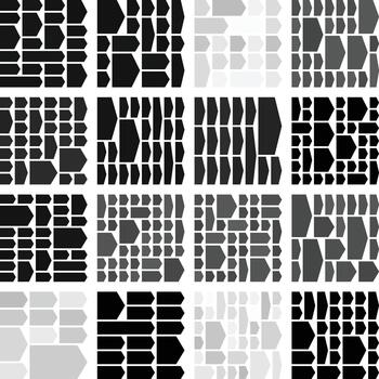 Clean chevron arrow icons ideal for professional structured interface themes vector