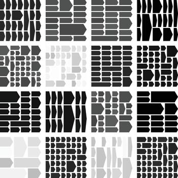 Advanced chevron elements ideal for structured elegant interface visuals vector