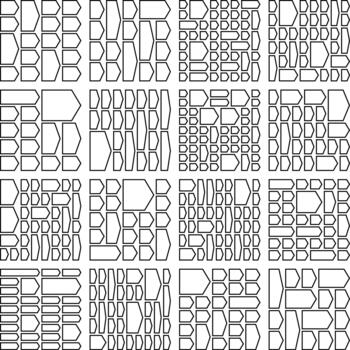 Professional chevron arrow icons created for uniform structured bento grids vector