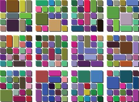 Natural Asymmetric Leaf Style Bento Grid Artistic Leaf Bundle For Visual Creators vector