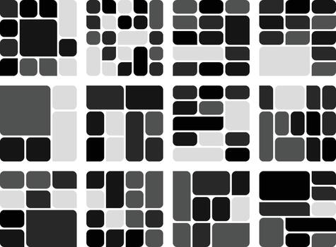 distinto asimétrico hoja estilo bento cuadrícula naturaleza atención haz para gráfico proyectos vector