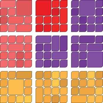 creativo asimétrico hoja bento cuadrícula diseño ideal para elegante digital diseño utilizar vector