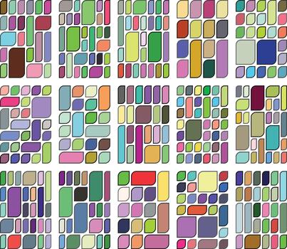 Minimal Asymmetric Leaf Bento Grid Design Made for Professional Creative Branding Tasks vector