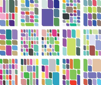 clásico asimétrico hoja estilo bento cuadrícula botánico tema haz para gráficos vector