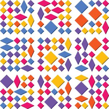 pulcro diamante rombo cuadrícula modelo genial para marca y diseño conceptos vector