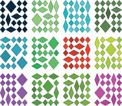 Balanced diamond rhombus grid pattern crafted for smooth elegant layouts vector