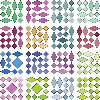 Modern diamond rhombus grid pattern enhancing sleek and structured design flow vector