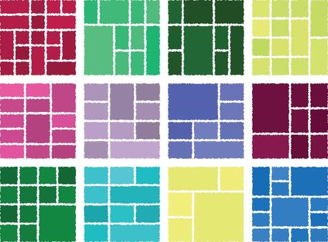 falla píxel resumen Arte mejorando estructurado moderno bento cuadrícula apariencia vector