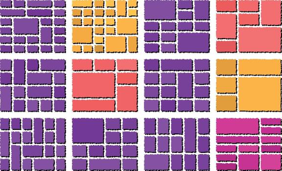 Creative Abstract Pixelated Glitch Grid Artwork With Modern Futuristic Distortion Style vector