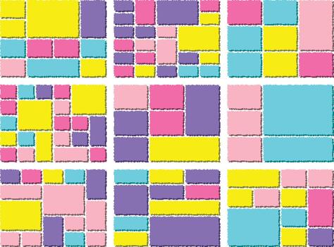 creativo digital falla píxel cuadrícula diseño con negrita resumen visual distorsiones vector