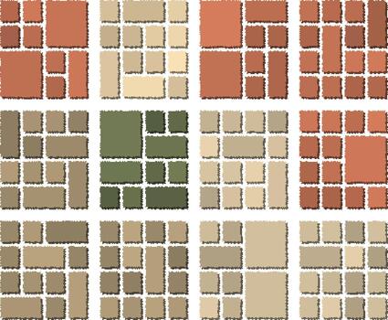 Vivid Abstract Pixel Glitch Grid Composition Featuring Unique Distorted Visual Elements vector