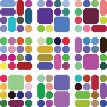 Modern ticket theme highlighting inverted visual flow within bento grid arrangement vector