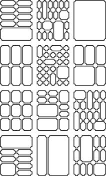 Sleek creative ticket showcasing inverted design paired with modular bento grid system vector