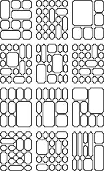 Modern ticket impression created through abstract inverted layout and bento grid logic vector