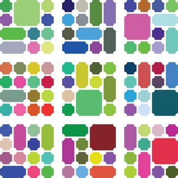 Stylish folded ticket idea enhanced by elegant inverted format and structured grid units vector