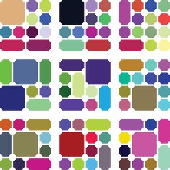 Minimal modern ticket scene blending smooth inverted transitions and aligned bento grid vector