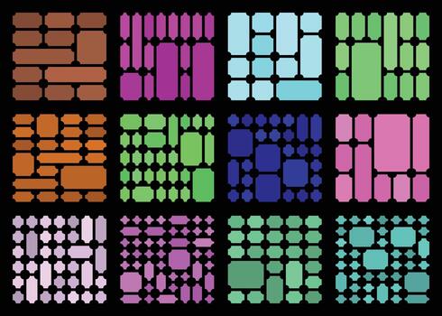 Clean layout ticket crafted with focused inverted concept enhanced by structured grid form vector