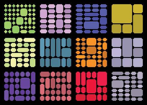 Crisp ticket design produced with immersive inverted arrangement and organized grid layout vector