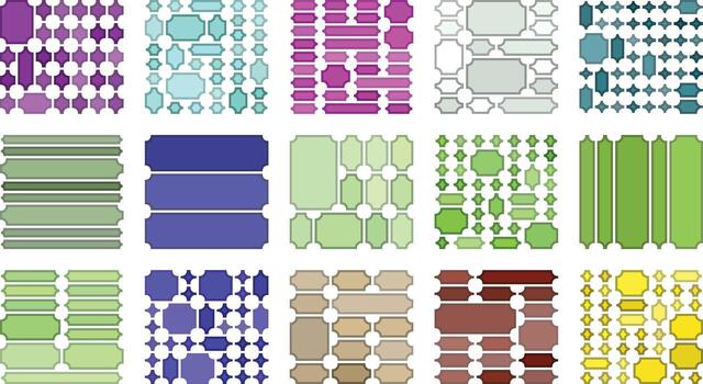 Smooth inverted ticket style bundle created for consistent bento grid templates vector