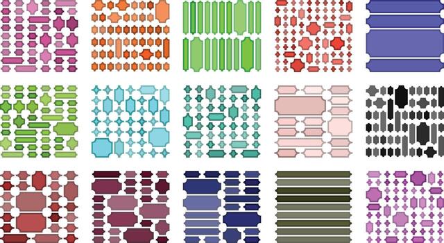 Clean structured inverted ticket style bundle focused on organized bento grid flow vector