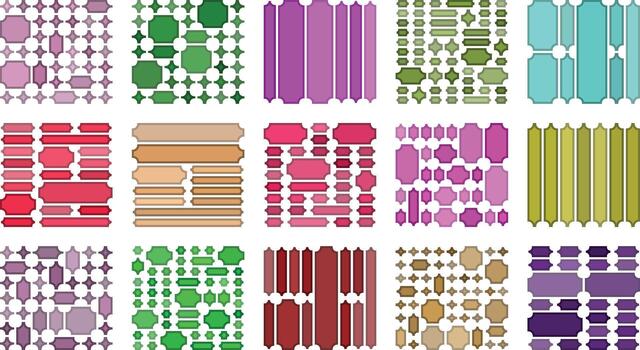 Neat inverted ticket design bundle arranged for seamless bento grid compositions vector