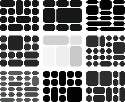 mínimo boleto invertido estilo bento cuadrícula haz concepto para digital gráficos vector