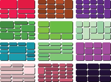 High quality ticket inverted style bento grid bundle design for visual projects vector