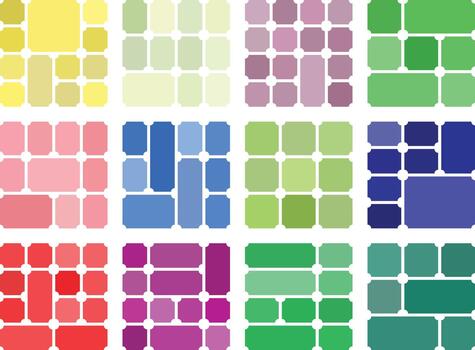 Refined ticket inverted style bento grid bundle theme enhancing modern design styles vector