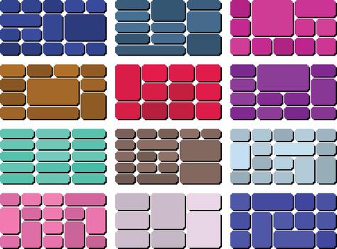 Dynamic ticket inverted style bento grid bundle template perfect for creatives vector