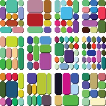 moderno temática boleto invertido estilo bento cuadrícula haz concepto mejorando digital diseños vector