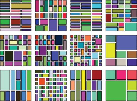 elegante ondulado festoneado bento cuadrícula modelo para digital gráfico proyectos vector