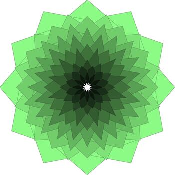 Geometric Abstract Mandala Flower Art Enhanced With Vivid Colorful Patterns vector