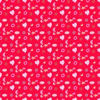 Modern seamless design combining winter charm, celebration vibes, and soft romantic tones. vector