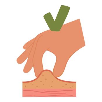 Proper Skin Fold Isolated On White Background. Secure Pinch For Injection Proper Skin Fold Isolated On White Backgorund vector