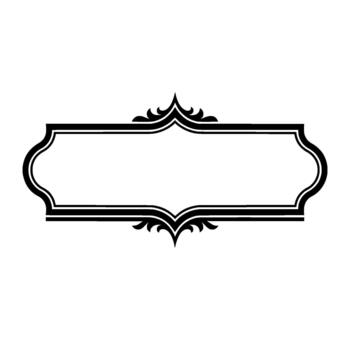 un florido decorativo frontera marco con intrincado volutas y elegante curvas vector