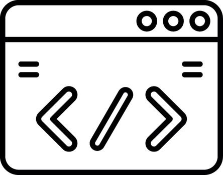 HTML Web Code vector