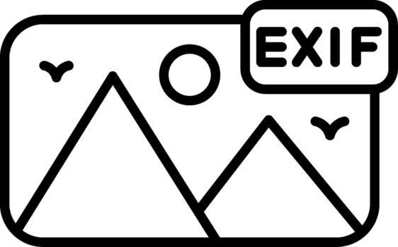 EXIF Metadata Reader vector