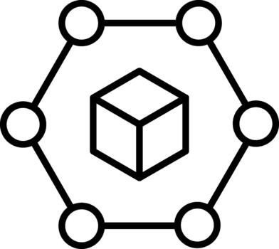 Blockchain Data Security vector