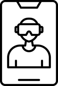 Virtual Reality Simulation vector