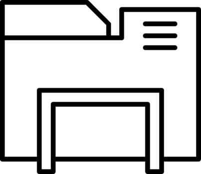 documento almacenamiento carpeta vector