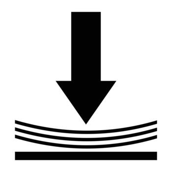 Elasticity icon design. Resilience icon isolated on white. Soft, resilience or flexible and flexibility pressure concept. Flat illustration. vector