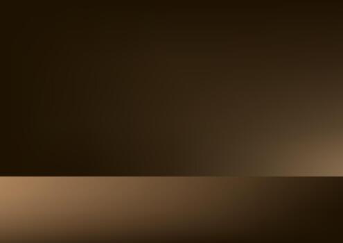 Empty Black and Brown studio room background Space for selling products, backdrop, wallpaper, background, text. Empty Room Studio with table. illustration. vector