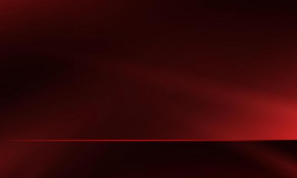 Empty Black and Red studio room background Space for selling products, backdrop, wallpaper, background, text. Empty Room Studio with table. illustration. vector