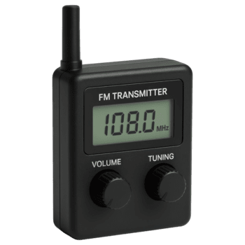 bärbar fm sändare enhet med digital frekvens visa och elegant design png
