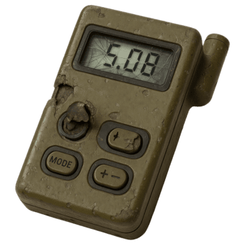Broken Geiger Counter with Buttons and Display for Radiation Detection png