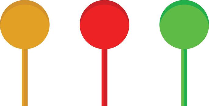 sencillo mapa alfiler ubicación puntero iconos, redondo navegación marcador conjunto vector